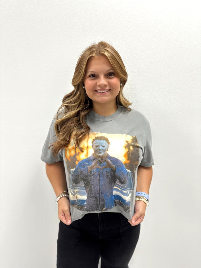Michael Myers Heart Graphic Tee