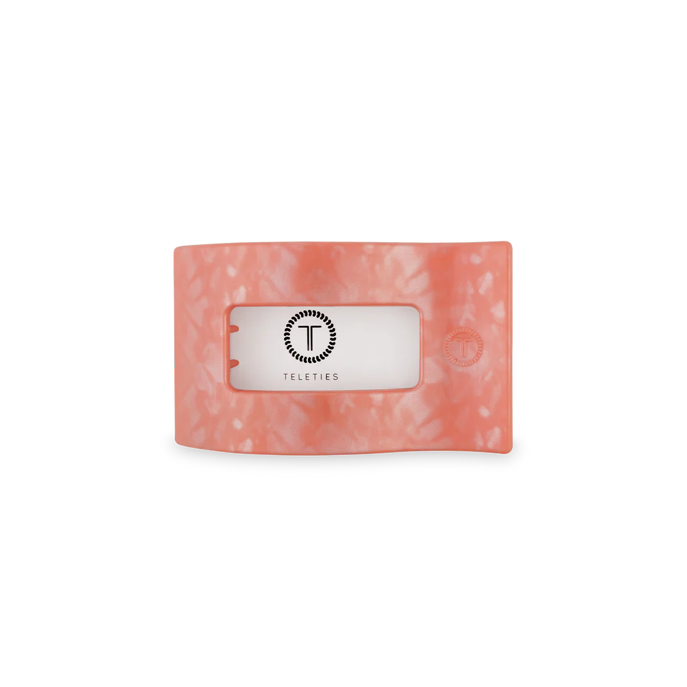 Dreamsicle Small Flat Rectangle Hair Clip