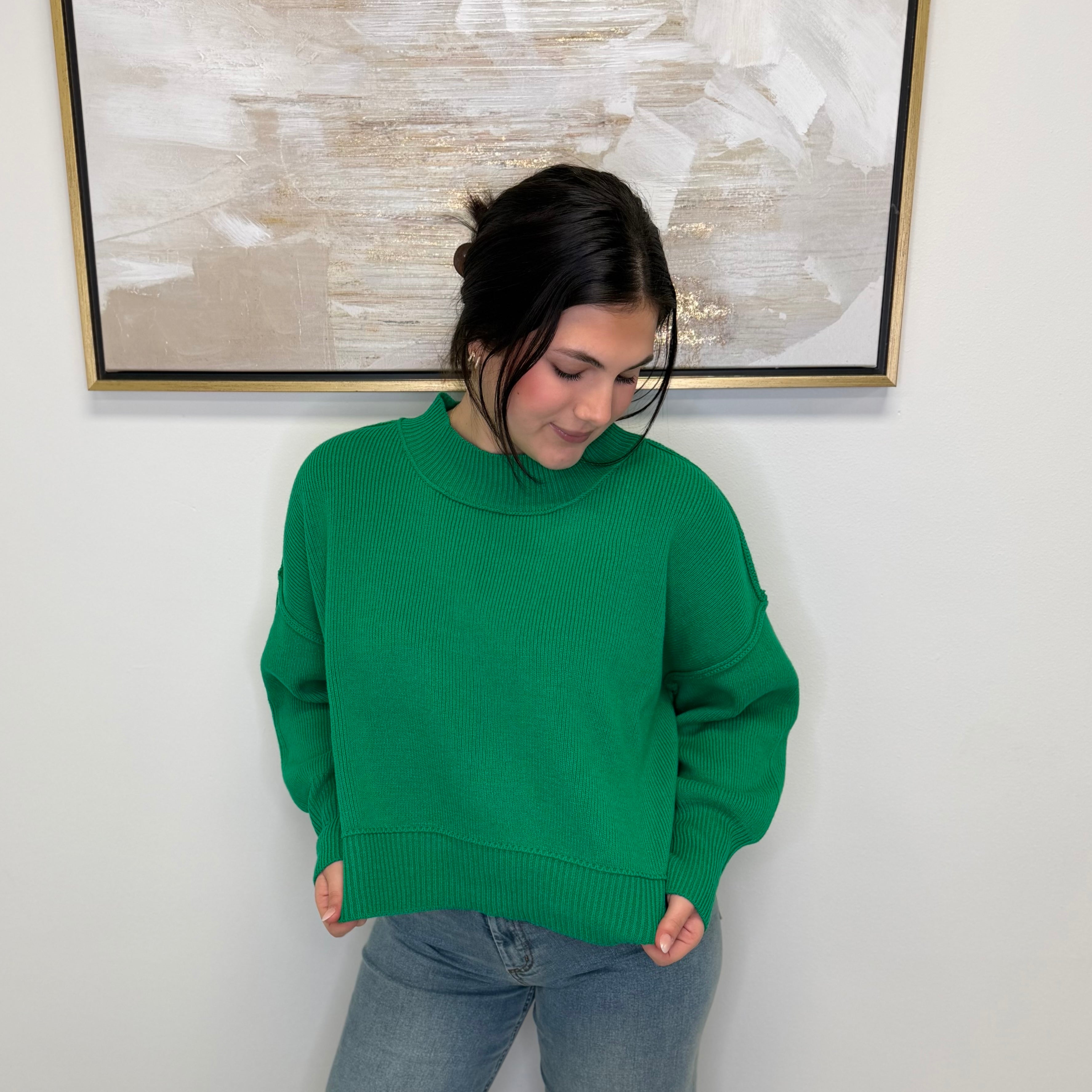 Ariya K Green Sweater