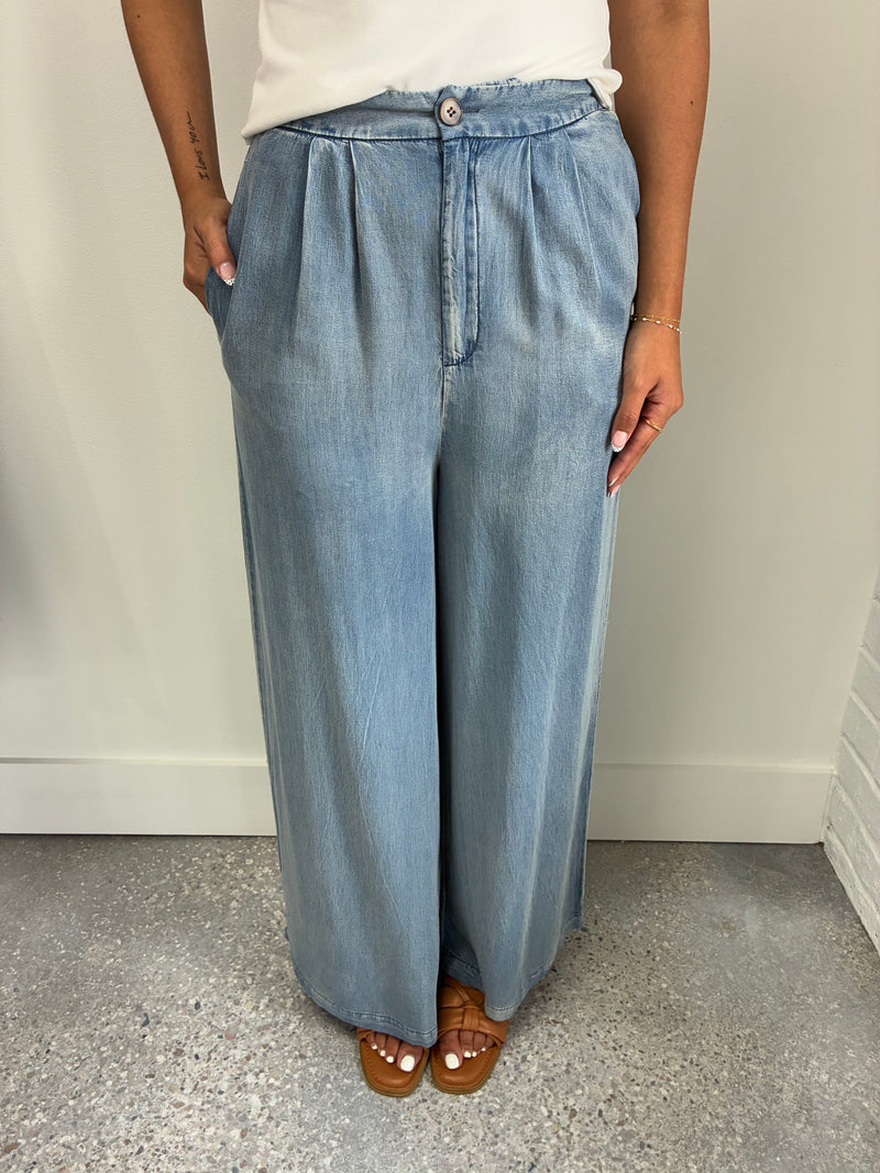 Destiny Denim Wide Leg Pants