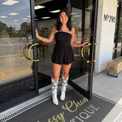 Victory Vibes Romper Black