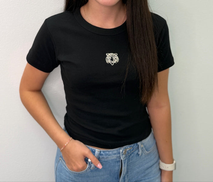 Tiger Black Baby Tee