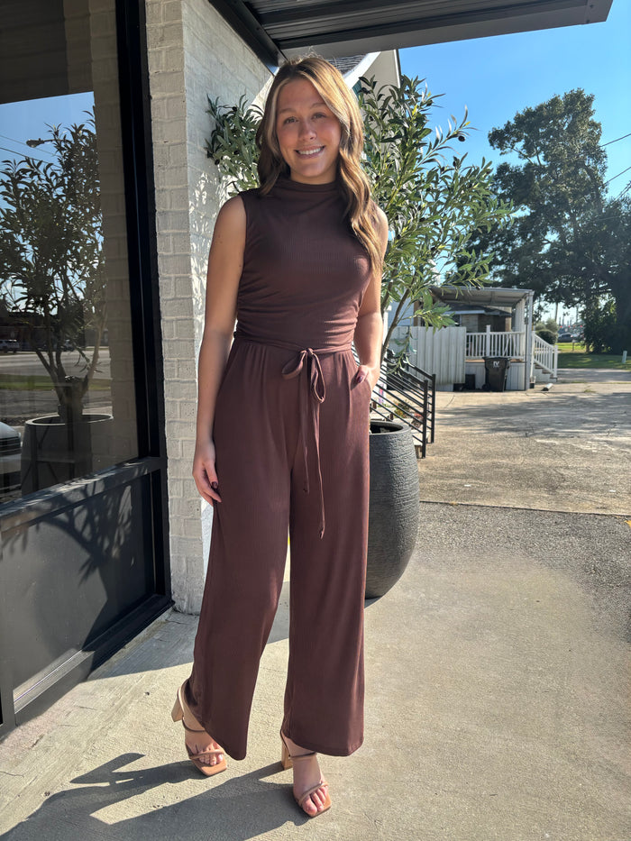 Miriam Mock Neck Jumpsuit