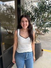 Sweetheart Tank White