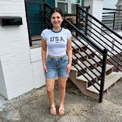 Retro USA Baby Tee