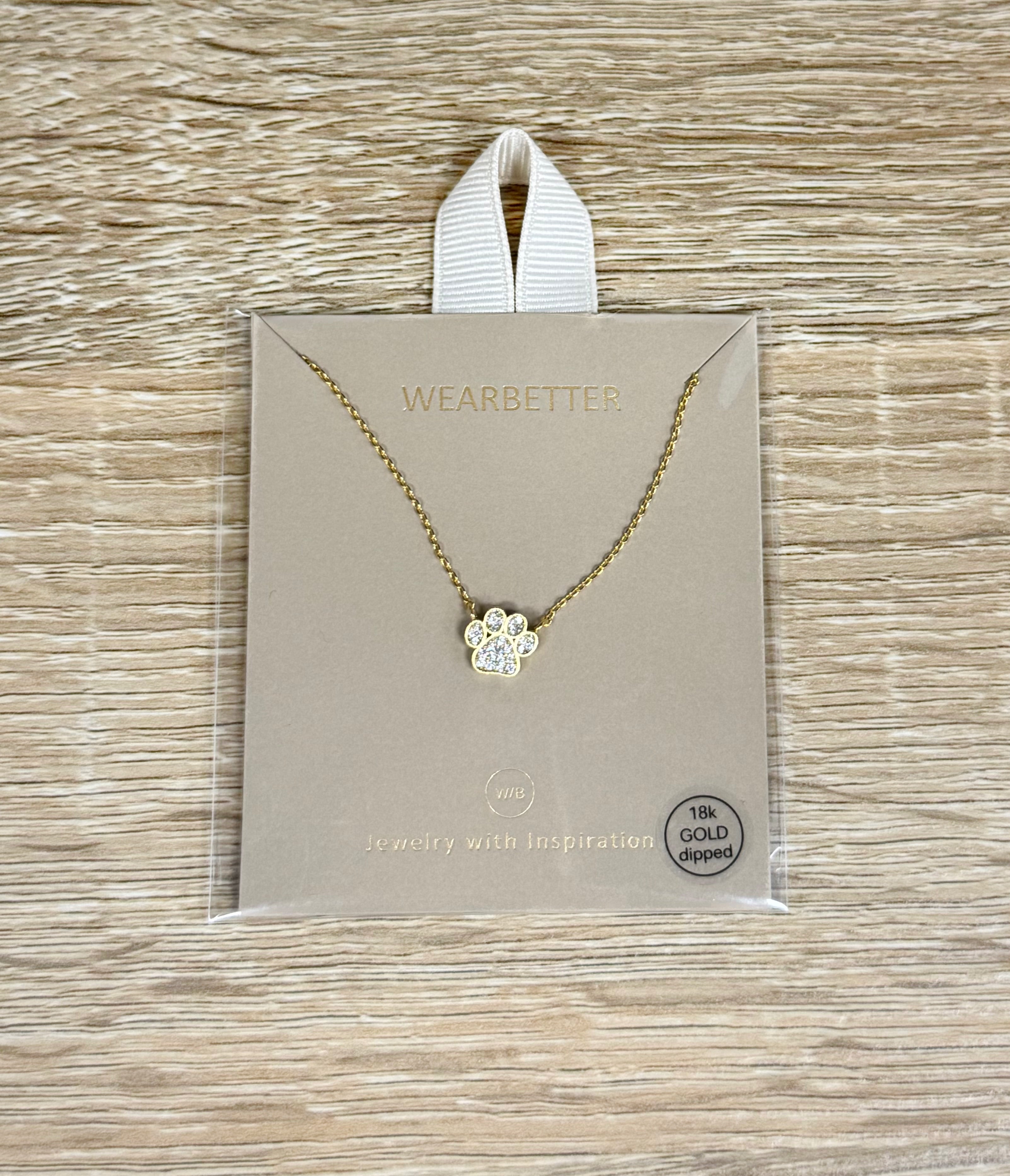 Tiger Paw Print Necklace