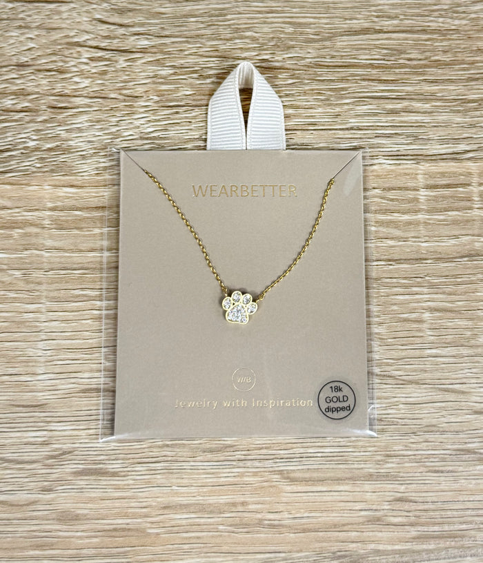 Tiger Paw Print Necklace