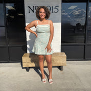 Sage Summer Mini Dress