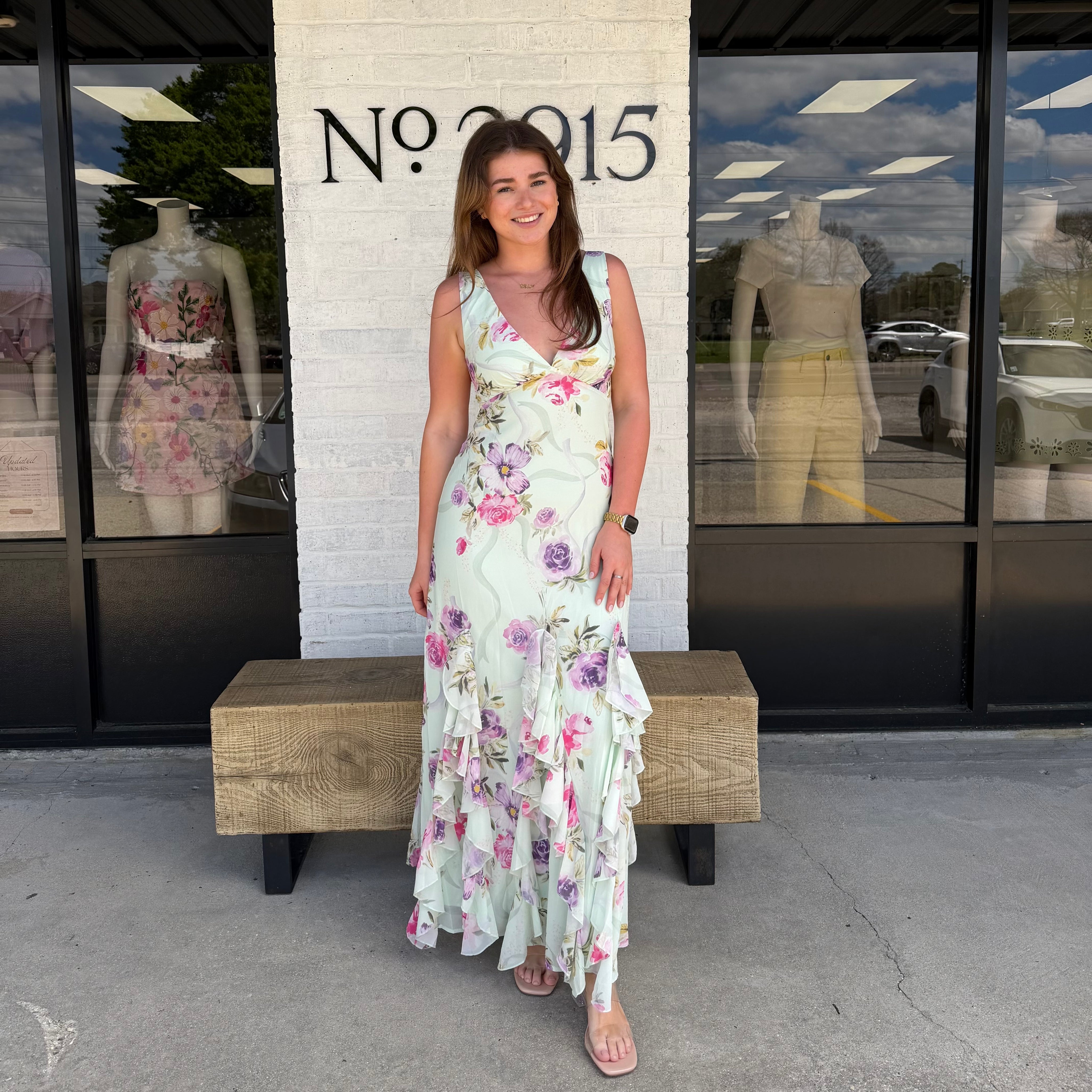 Flora Cascade Maxi Dress
