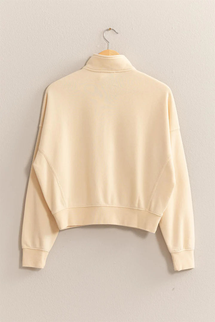 Allie Half Zip Sweatshirt