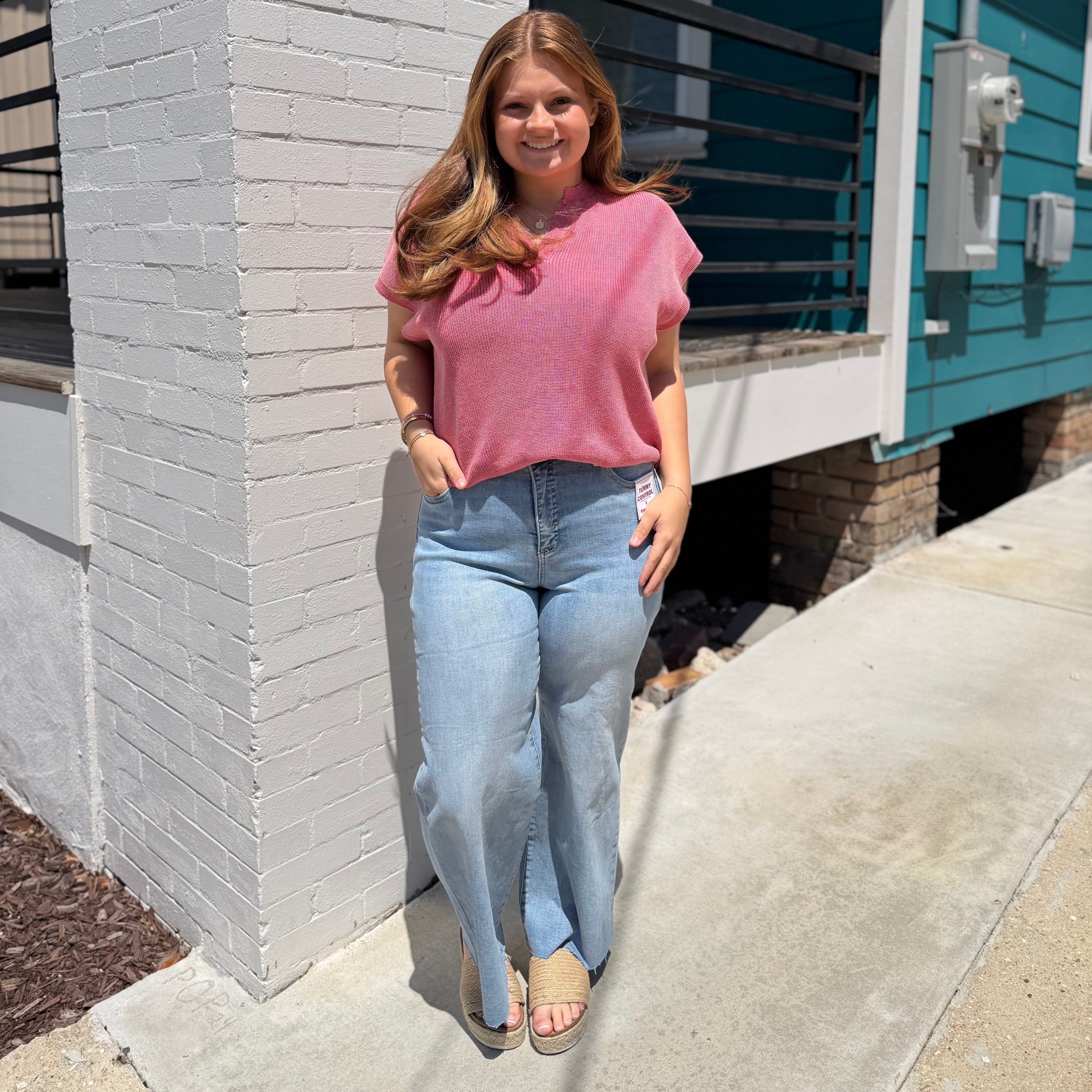 The Sculpt Crop Wide Leg Jean