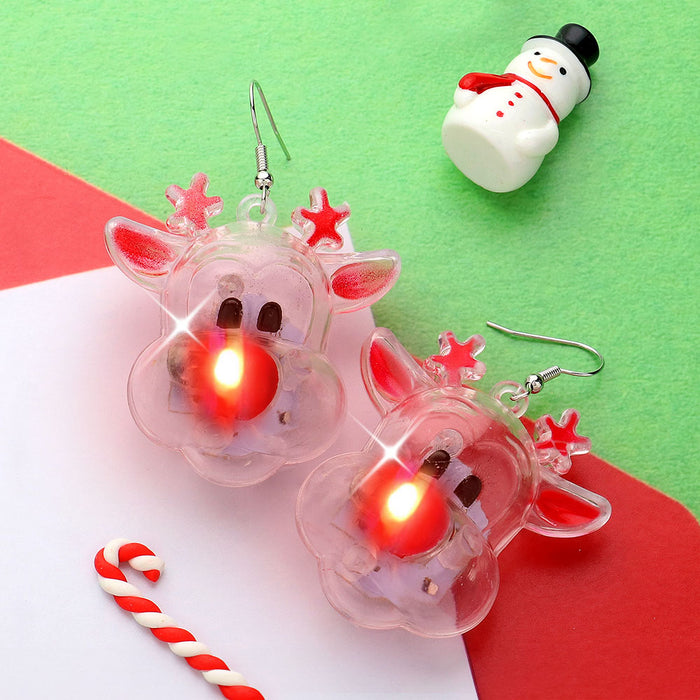 Rudolph Light Up Earrings