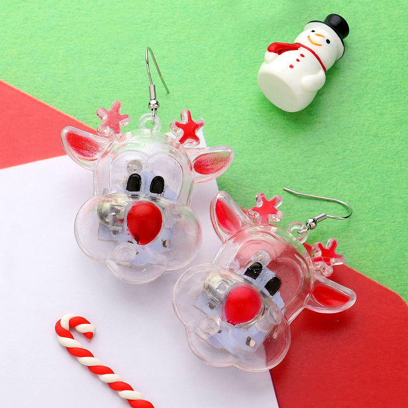 Rudolph Light Up Earrings