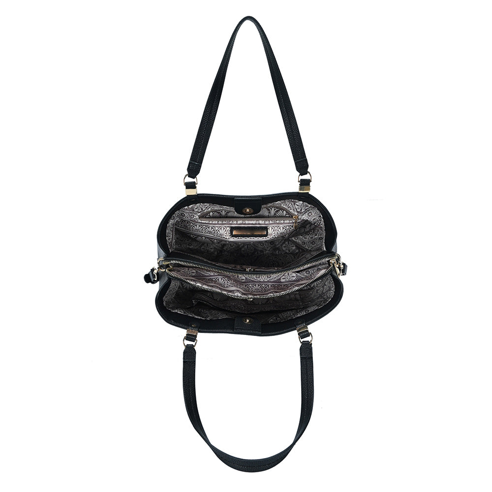 Faux Leather Shoulder Bag