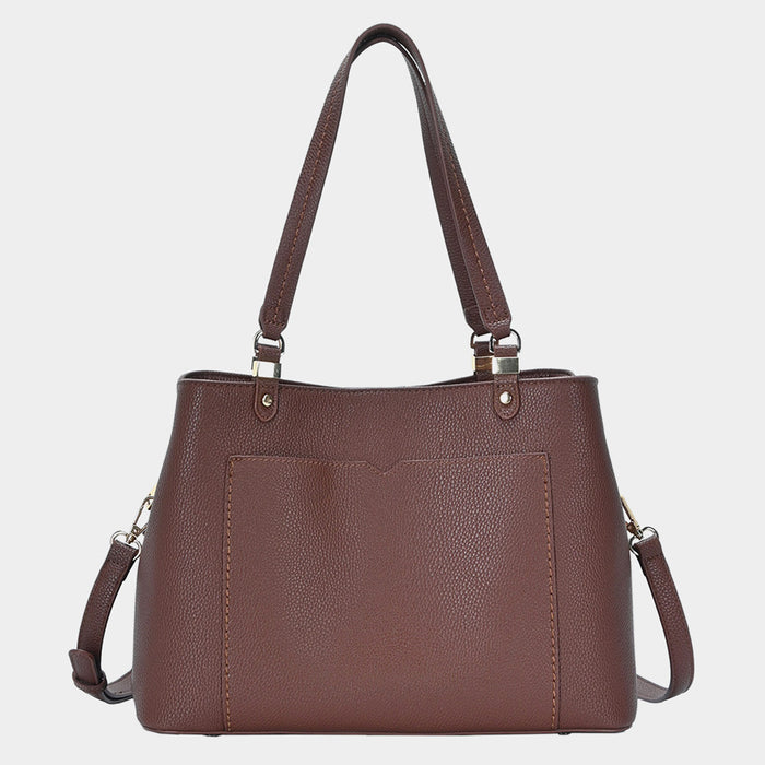 Faux Leather Shoulder Bag