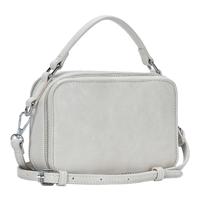 Faux Leather Crossbody Bag