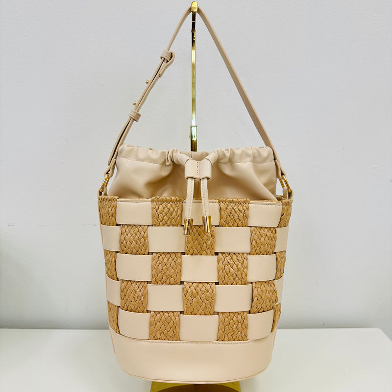 Raffia Bucket Bag