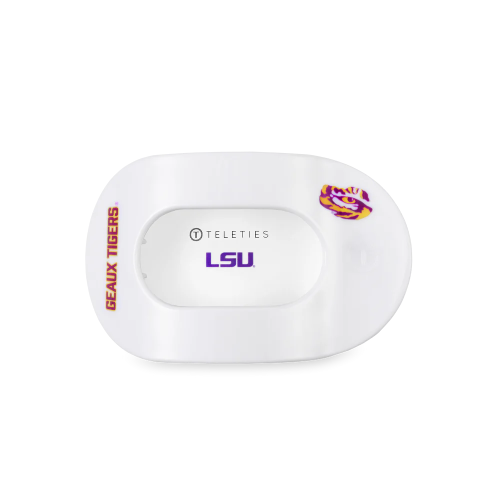 Geaux Tigers! Medium Flat Round Hair Clip
