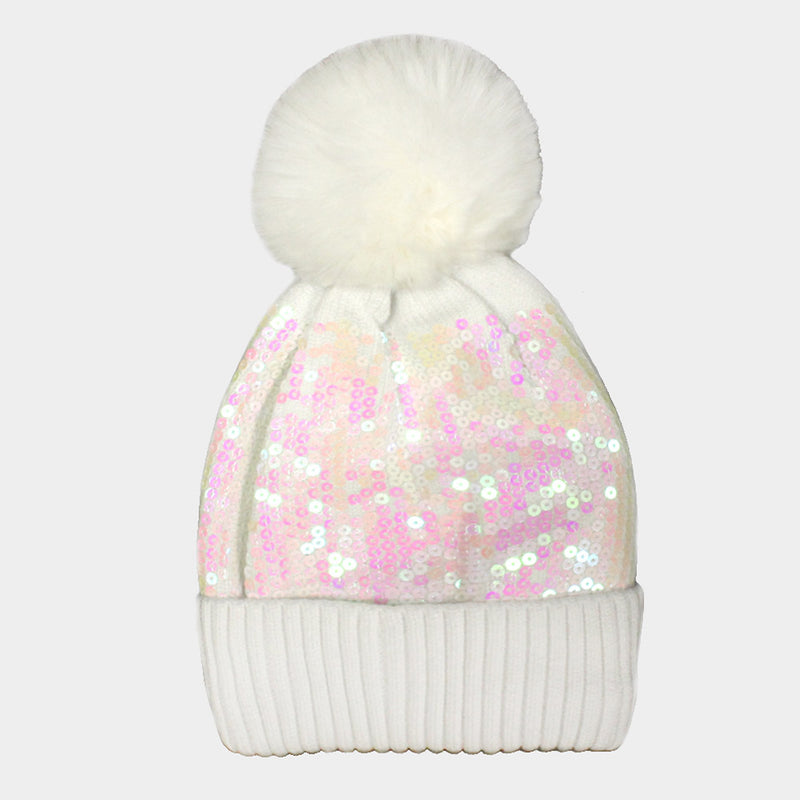 Sequin Beanie Hat