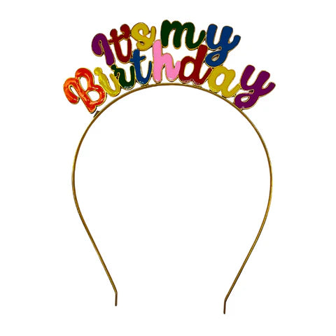 It's My Birthday Enamel Headband