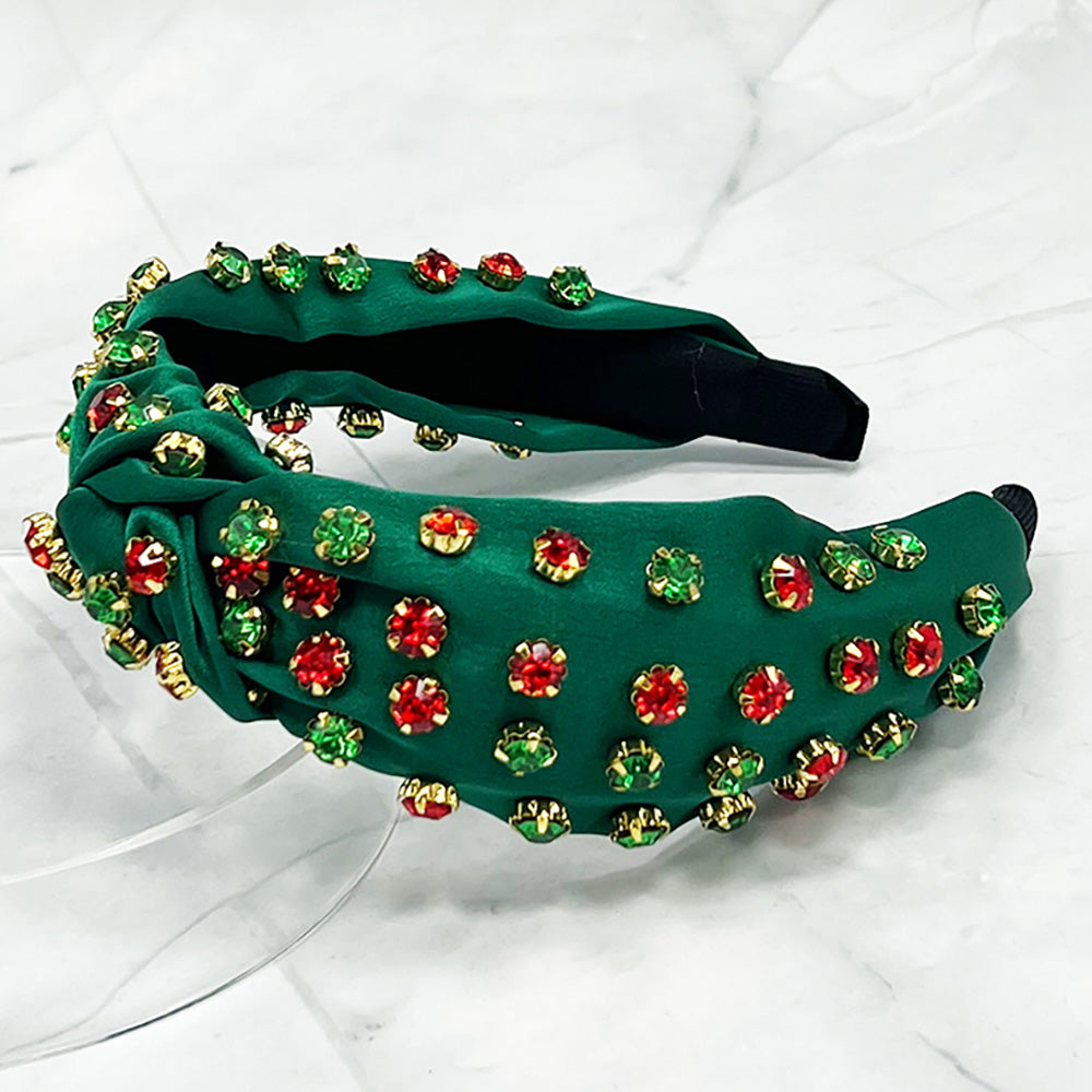 Christmas Stone Cluster Headband