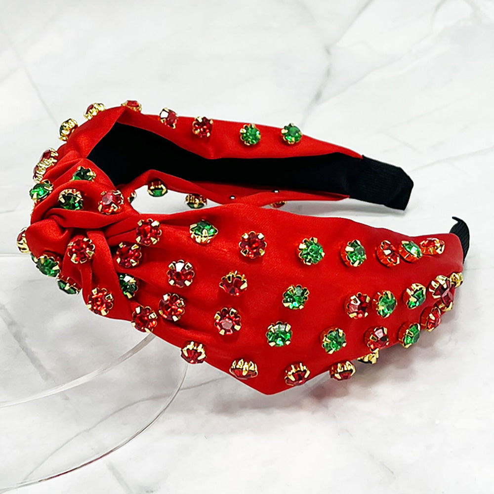 Christmas Stone Cluster Headband