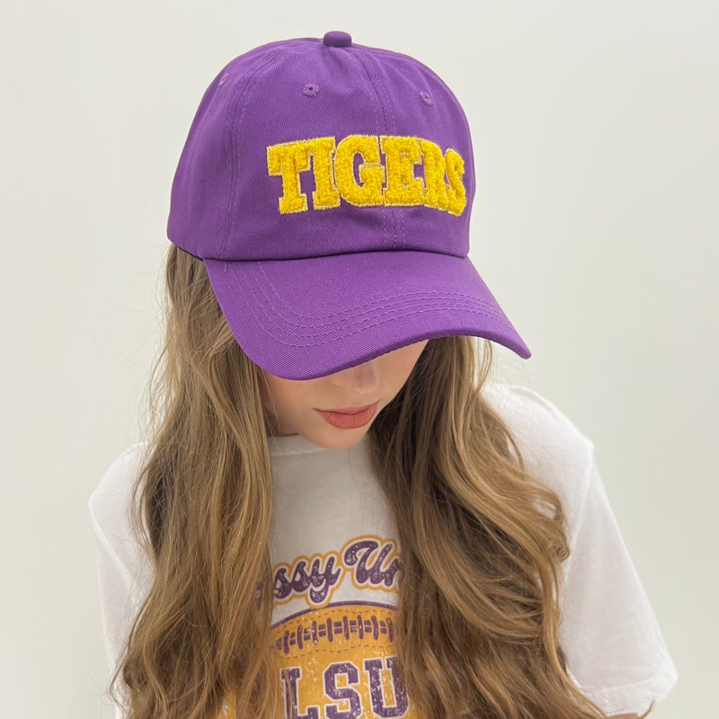 Tigers Purple Baseball Cap