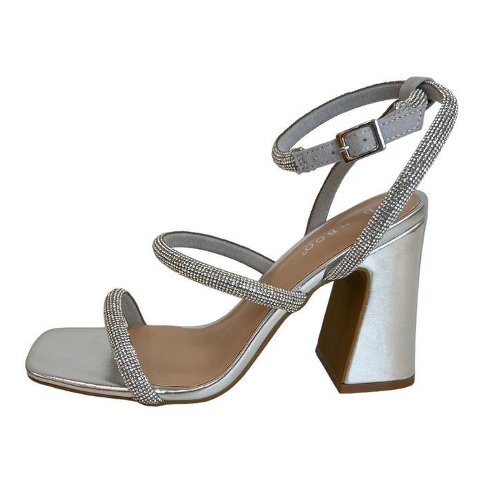 Exact Silver Rhinestone Heel