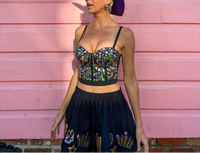 Mardi Gras Rhinestone Bustier