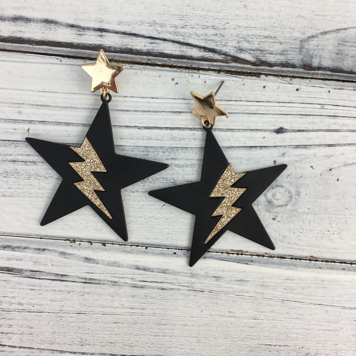 Star Bolt Earrings