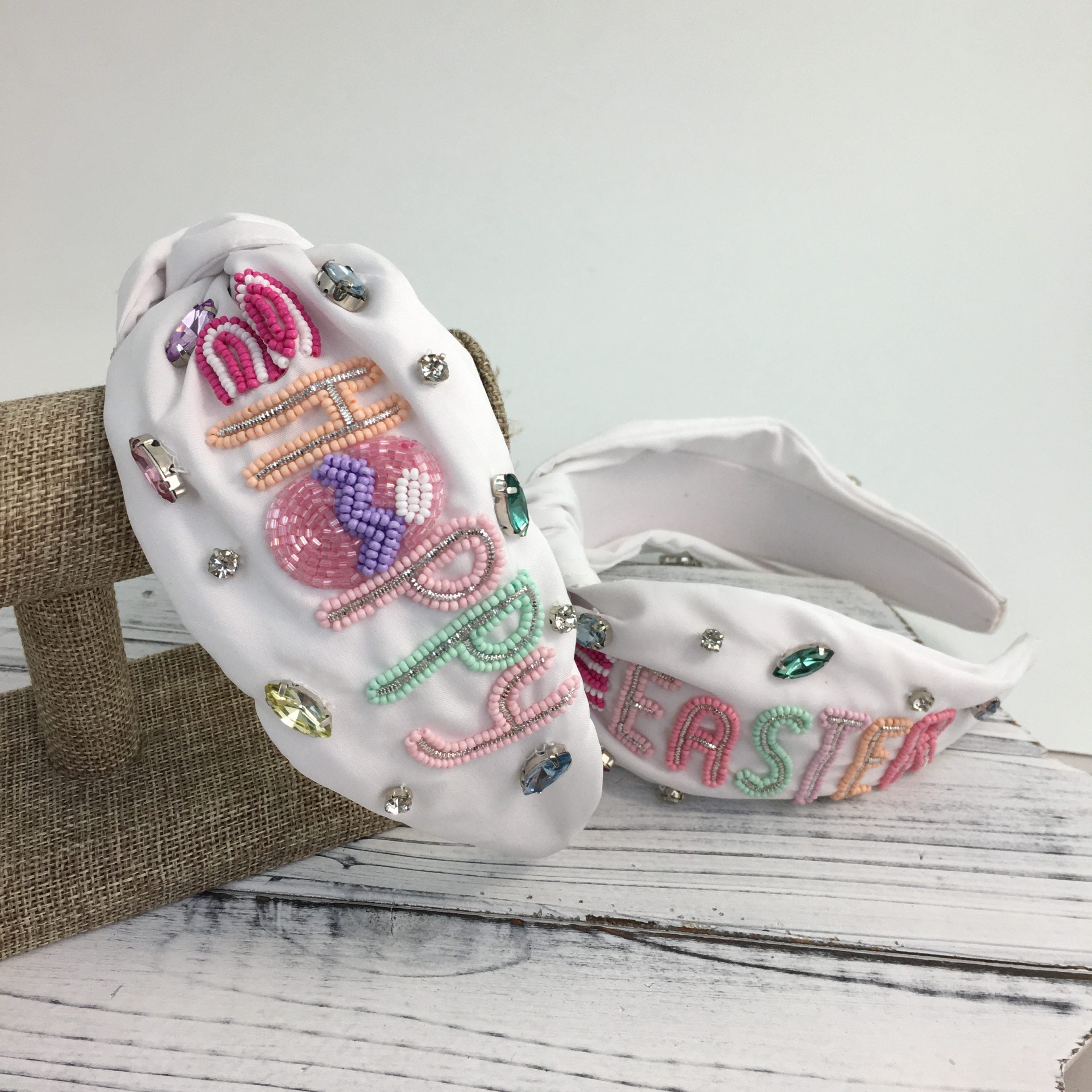 Hoppy Easter Beaded Headband
