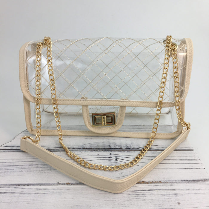 Quilted Clear Purse