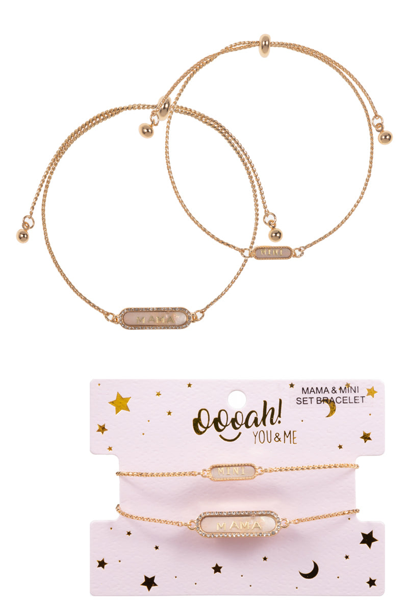Mama & Mini Pull-tie Bracelet Set