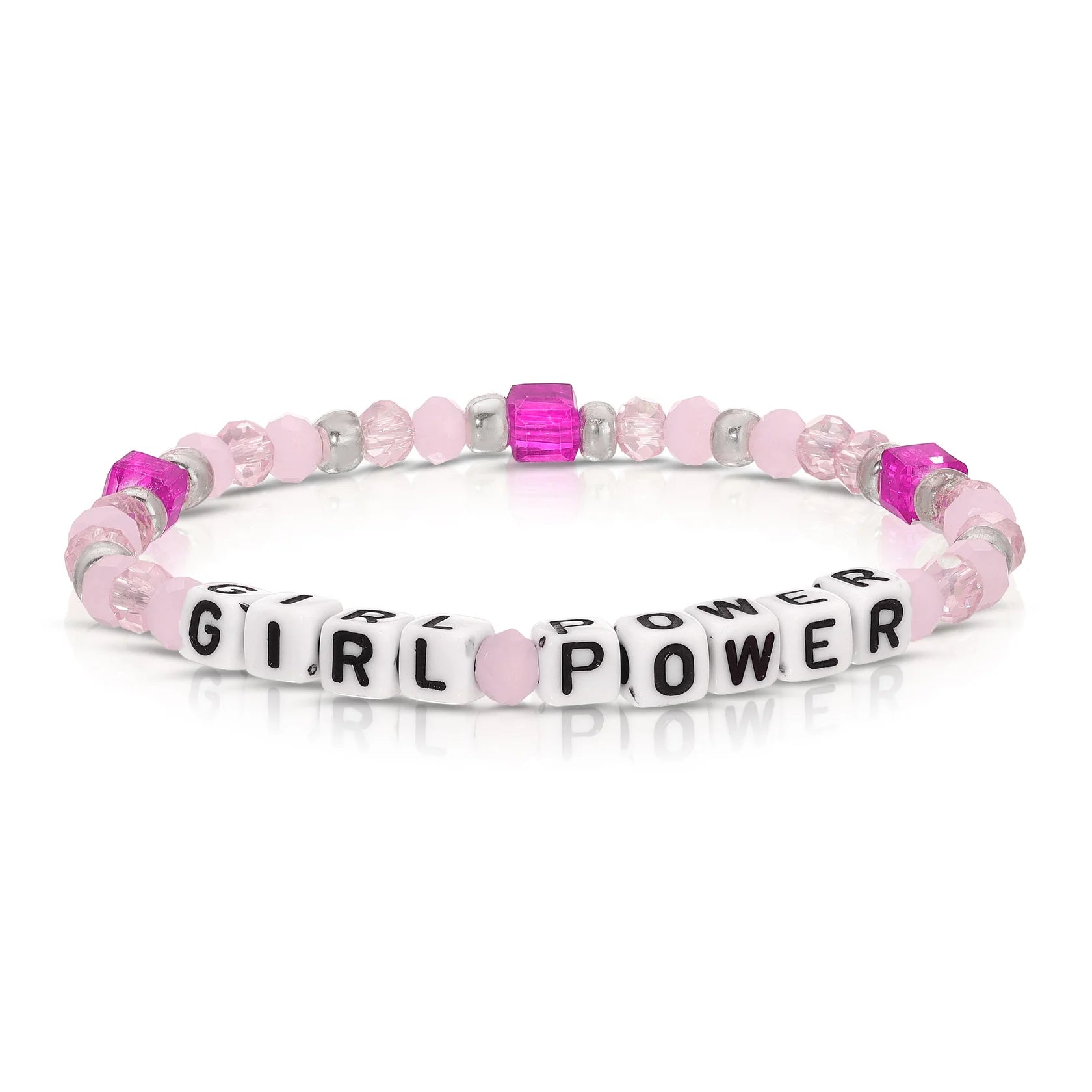 GIRL POWER Colorful Words Kids Bracelets