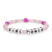 GIRL POWER Colorful Words Kids Bracelets