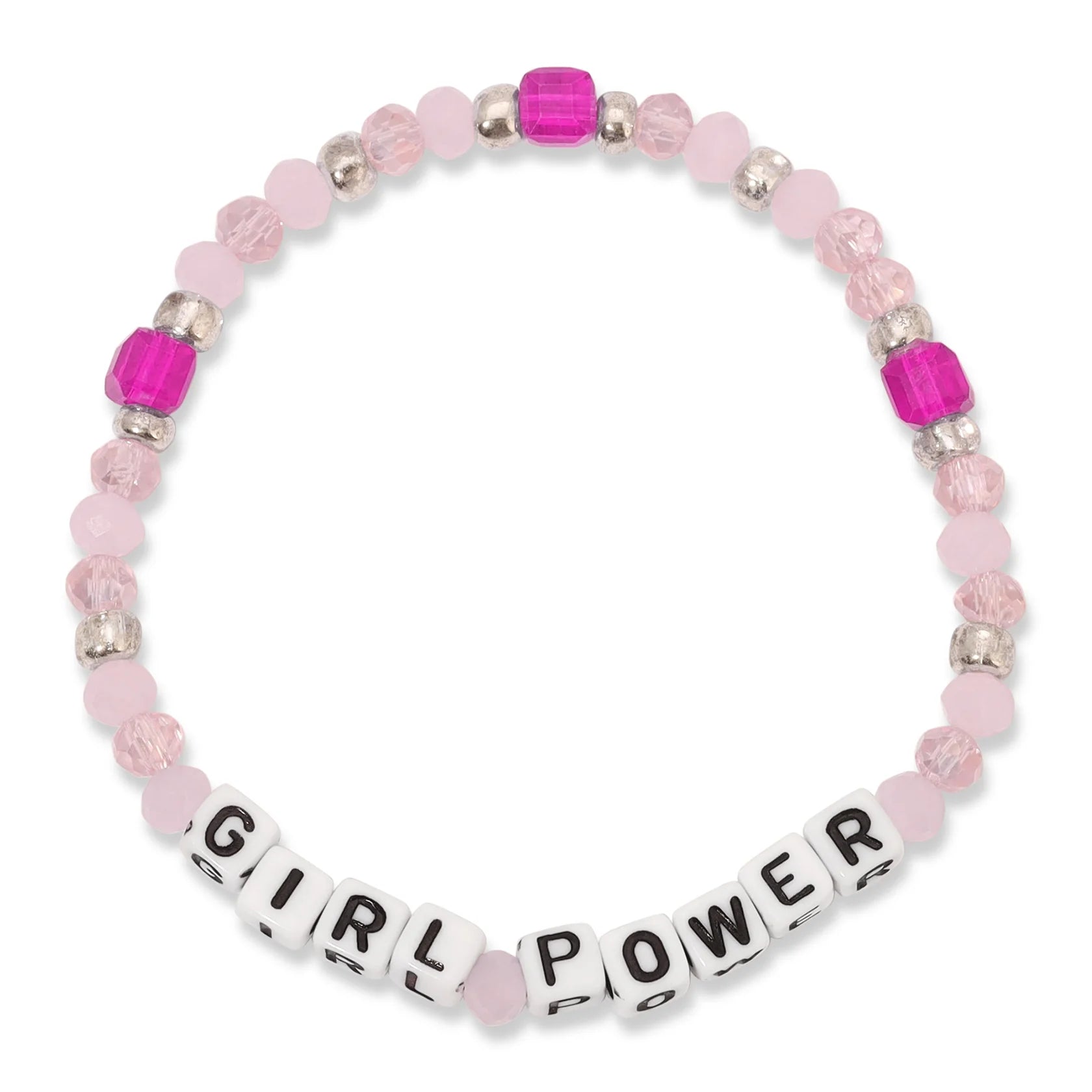 GIRL POWER Colorful Words Kids Bracelets