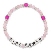 GIRL POWER Colorful Words Kids Bracelets