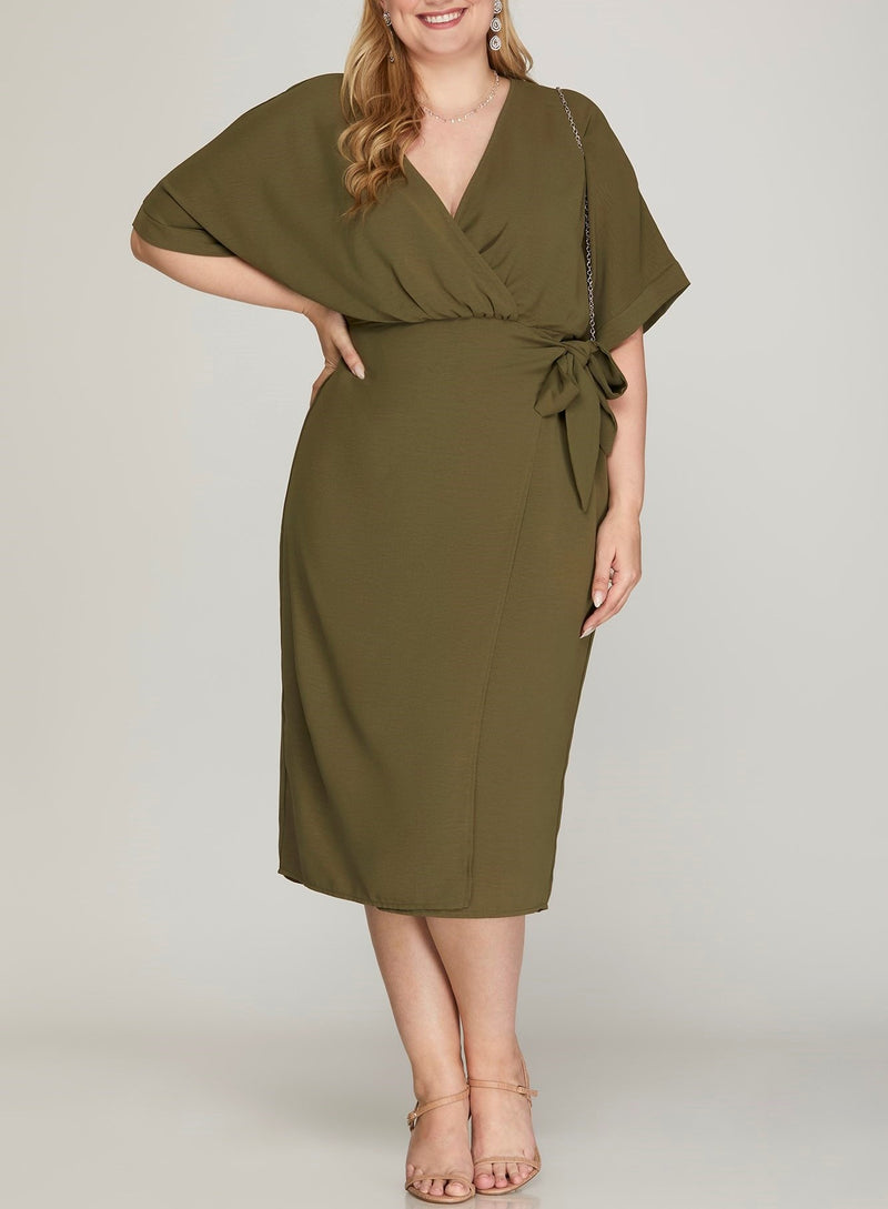 Curvy Monica Wrap Dress