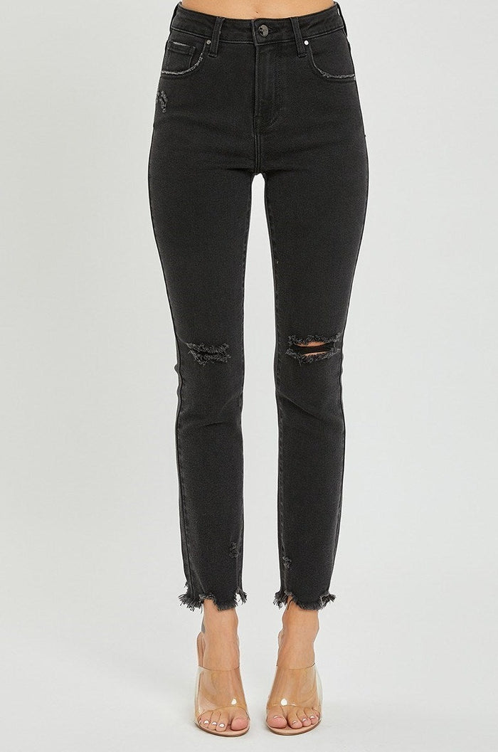 Risen HR Slim Straight Leg Jeans Black