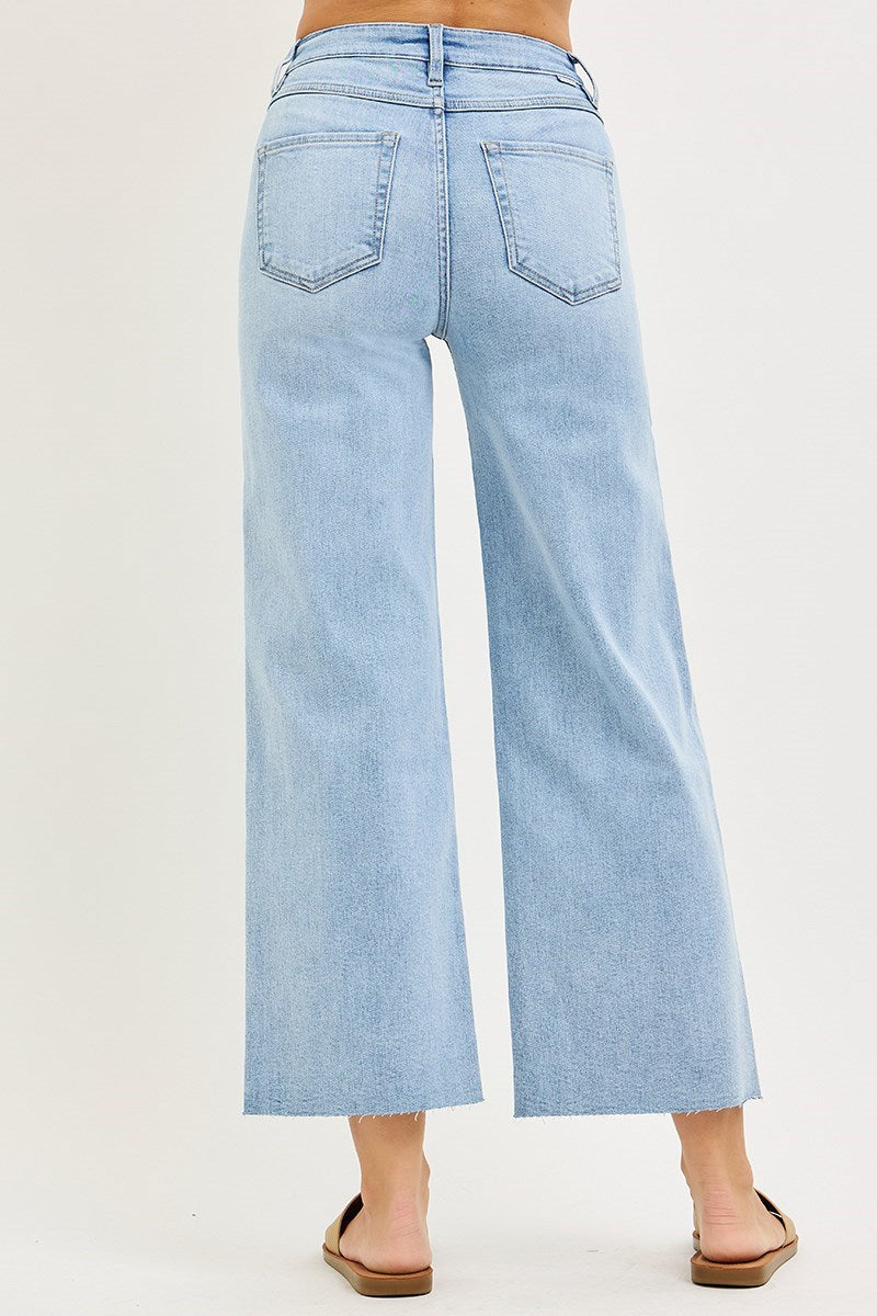The Sculpt Crop Wide Leg Jean