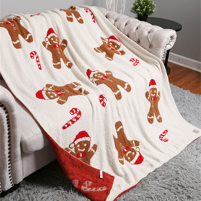 Gingerbread Man Throw Blanket