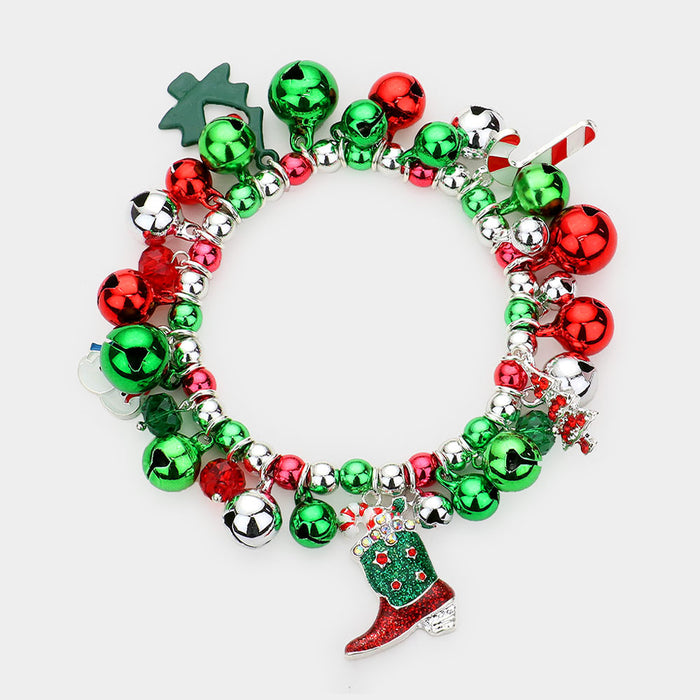 Christmas Theme Charm Bracelet