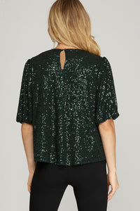 Sabrina Sequin Top