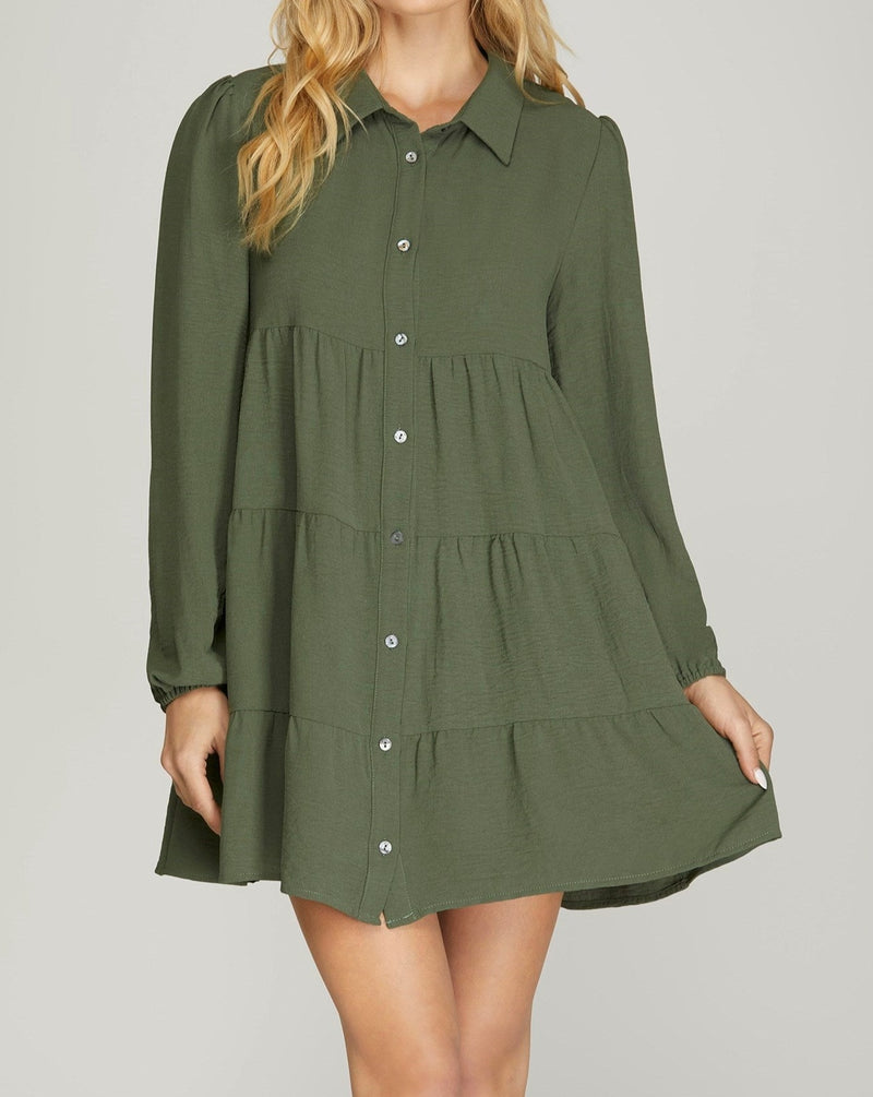 Fall Feels Button Down Dress