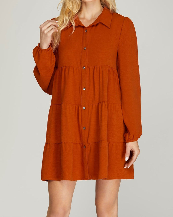 Fall Feels Button Down Dress