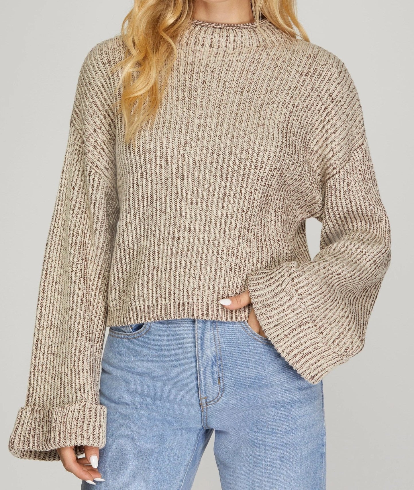 Emaline Wide Long Sleeve Sweater