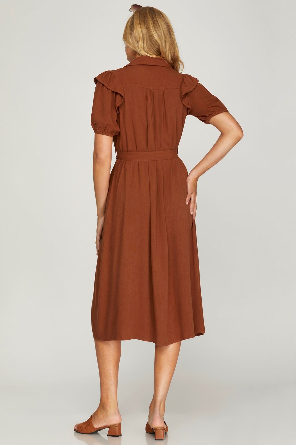 Presley Pleated Midi Dress