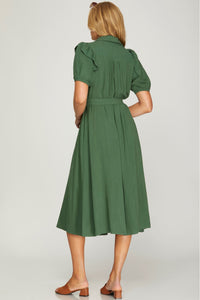 Presley Pleated Midi Dress