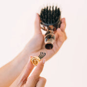 Mini Boar Bristle Hairbrush Tortoise