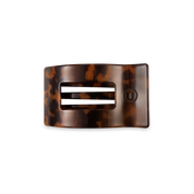Tortoise Small Flat Rectangle Hair Clip
